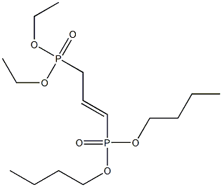 1-(Dibutoxyphosphinyl)-3-(diethoxyphosphinyl)-1-propene 结构式