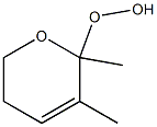 (2,3-Dimethyl-5,6-dihydro-2H-pyran)-2-yl hydroperoxide 结构式