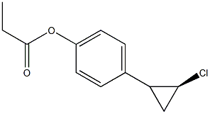 1-[(2S)-2-Chlorocyclopropyl]-4-propionyloxybenzene 结构式