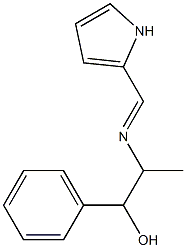 2-[[(2-Pyrrolyl)methylene]amino]-1-phenyl-1-propanol 结构式