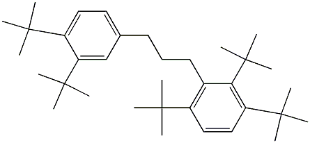 1-(2,3,6-Tri-tert-butylphenyl)-3-(3,4-di-tert-butylphenyl)propane 结构式