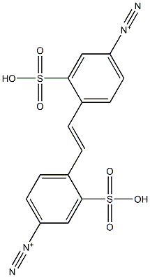 4,4'-(1,2-Ethenediyl)bis(3-sulfobenzenediazonium) 结构式