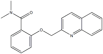 N,N-Dimethyl-2-(2-quinolylmethoxy)benzamide 结构式