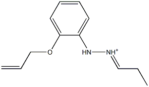 2-[2-(Allyloxy)phenyl]-1-propylidenehydrazinium 结构式