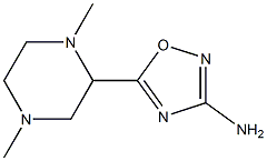 3-Amino-5-(1,4-dimethylpiperazin-2-yl)-1,2,4-oxadiazole 结构式