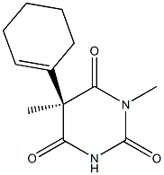 (5R)-1,5-Dimethyl-5-(1-cyclohexenyl)pyrimidine-2,4,6(1H,3H,5H)-trione 结构式