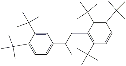 1-(2,3,6-Tri-tert-butylphenyl)-2-(3,4-di-tert-butylphenyl)propane 结构式