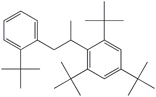 2-(2,4,6-Tri-tert-butylphenyl)-1-(2-tert-butylphenyl)propane 结构式