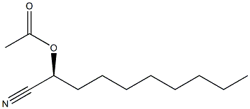 Acetic acid (1S)-1-cyanononyl ester 结构式