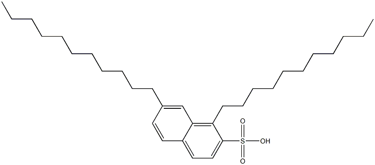 1,7-Diundecyl-2-naphthalenesulfonic acid 结构式