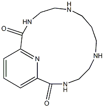 3,6,10,13,19-Pentaazabicyclo[13.3.1]nonadeca-15(19),16,18(1)-triene-2,14-dione 结构式