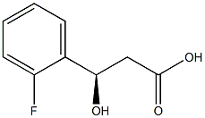 [R,(+)]-3-(o-Fluorophenyl)-3-hydroxypropionic acid 结构式