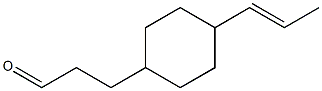 3-[4-(1-Propenyl)cyclohexyl]propanal 结构式