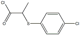 2-(4-Chlorophenylthio)propionyl chloride 结构式