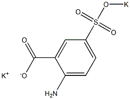 2-Amino-5-(potassiosulfo)benzoic acid potassium salt 结构式