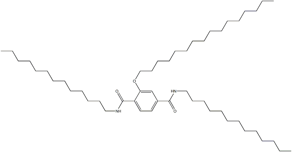 2-(Hexadecyloxy)-N,N'-ditridecylterephthalamide 结构式