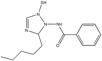 2,3-Dihydro-2-benzoylamino-3-pentyl-1H-1,2,4-triazole-1-thiol 结构式