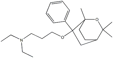 1,3,3-Trimethyl-6-phenyl-6-[3-(diethylamino)propoxy]-2-oxabicyclo[2.2.2]octane 结构式