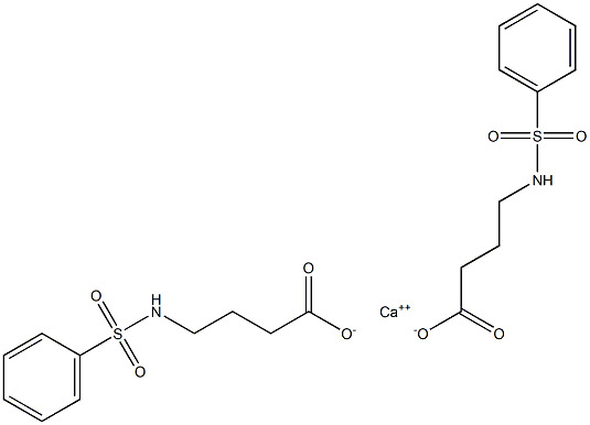 Bis[4-(phenylsulfonylamino)butanoic acid]calcium salt 结构式