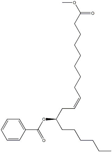 [R,Z,(+)]-12-Benzoyloxy-9-octadecenoic acid methyl ester 结构式