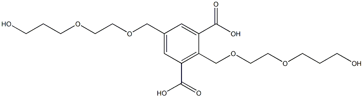 2,5-Bis(8-hydroxy-2,5-dioxaoctan-1-yl)isophthalic acid 结构式