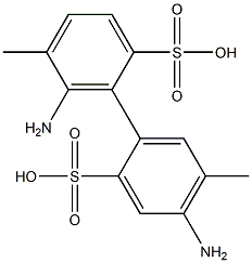 4,6'-Diamino-5,5'-dimethyl-2,2'-biphenyldisulfonic acid 结构式