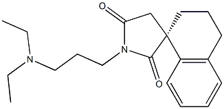 (1S)-1'-[3-(Diethylamino)propyl]-3,4-dihydrospiro[naphthalene-1(2H),3'-pyrrolidine]-2',5'-dione 结构式