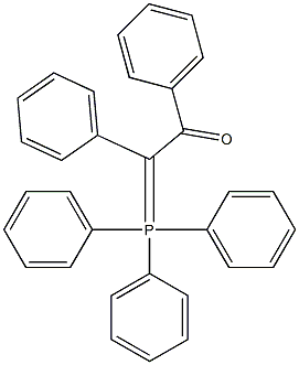 1,2-Diphenyl-2-(triphenylphosphoranylidene)ethanone 结构式