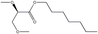 [R,(+)]-2,3-Dimethoxypropionic acid heptyl ester 结构式