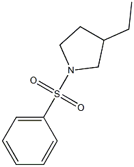 1-(Phenylsulfonyl)-3-ethylpyrrolidine 结构式