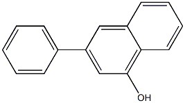 3-Phenyl-1-naphthol 结构式