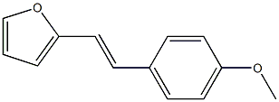 2-(4-Methoxystyryl)furan 结构式