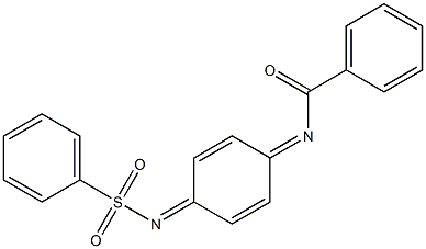 N-Benzoyl-N'-phenylsulfonyl-p-benzoquinone diimine 结构式