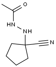 Acetic acid N'-(1-cyanocyclopentyl) hydrazide 结构式