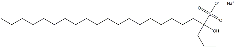 4-Hydroxytricosane-4-sulfonic acid sodium salt 结构式