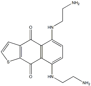 5,8-Bis[2-aminoethylamino]naphtho[2,3-b]thiophene-4,9-dione 结构式