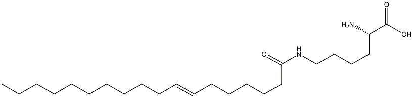 N6-(7-Octadecenoyl)lysine 结构式