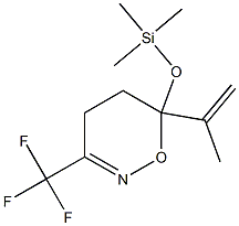 6-Isopropenyl-3-(trifluoromethyl)-6-(trimethylsiloxy)-5,6-dihydro-4H-1,2-oxazine 结构式