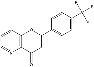 4'-Trifluoromethyl-5-azaflavone 结构式