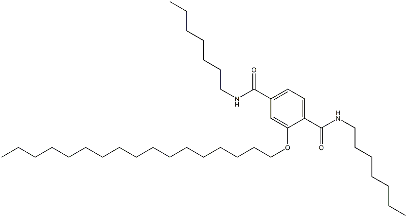 2-(Heptadecyloxy)-N,N'-diheptylterephthalamide 结构式