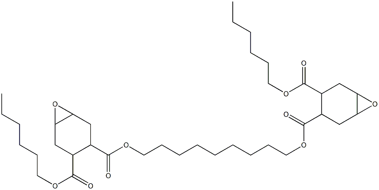 Bis[2-(hexyloxycarbonyl)-4,5-epoxy-1-cyclohexanecarboxylic acid]1,9-nonanediyl ester 结构式