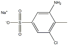 3-Amino-5-chloro-4-methylbenzenesulfonic acid sodium salt 结构式