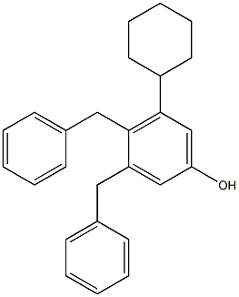 3,4-Dibenzyl-5-cyclohexylphenol 结构式