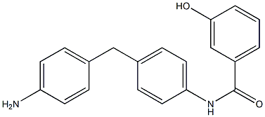 N-[4-(4-Aminobenzyl)phenyl]-3-hydroxybenzamide 结构式