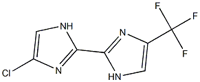 4-Chloro-4'-trifluoromethyl-2,2'-bi[1H-imidazole] 结构式