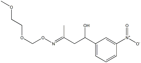 3-[(2-Methoxyethoxy)methoxyimino]-1-(m-nitrophenyl)butan-1-ol 结构式