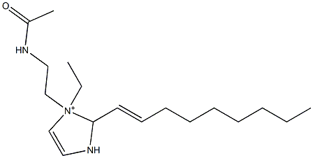 1-[2-(Acetylamino)ethyl]-1-ethyl-2-(1-nonenyl)-4-imidazoline-1-ium 结构式