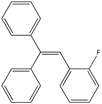 1,1-Diphenyl-2-(o-fluorophenyl)ethene 结构式