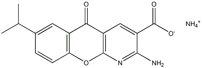 3-Amino-7-isopropyl-9-oxo-4-aza-9H-xanthene-2-carboxylic acid ammonium salt 结构式