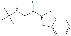 2-tert-Butylamino-1-(benzofuran-2-yl)ethanol 结构式